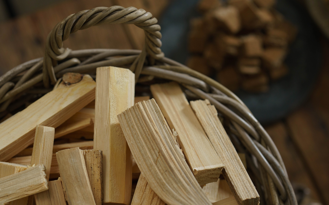 A basket of kindling
