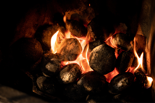 Smokeless Coal on a Fire