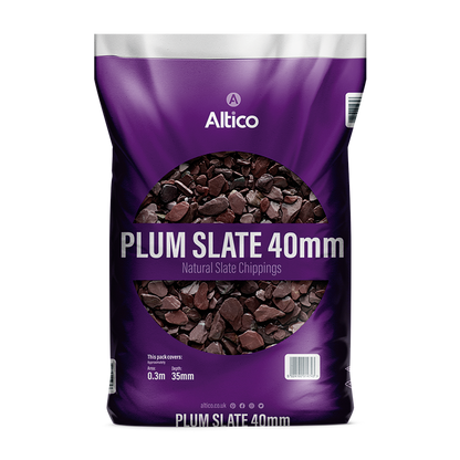 Plum Slate Chippings 40mm