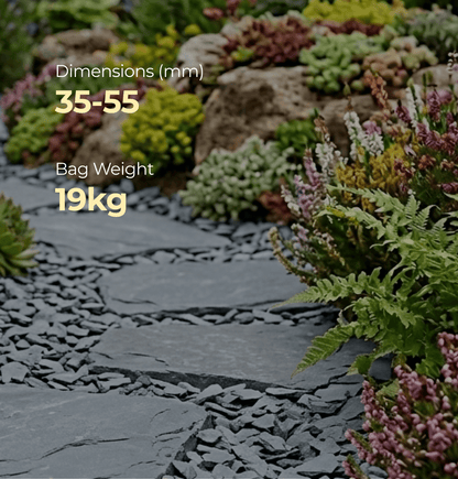 Blue Slate Chippings 40mm