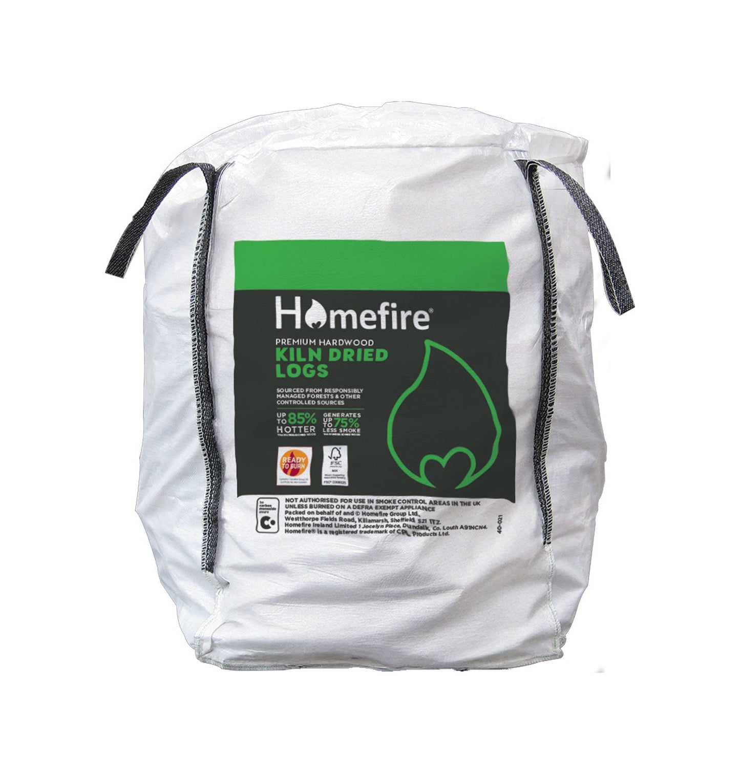 Homefire Kiln Dried Hardwood Logs - Bulk Bag (0.8m3)