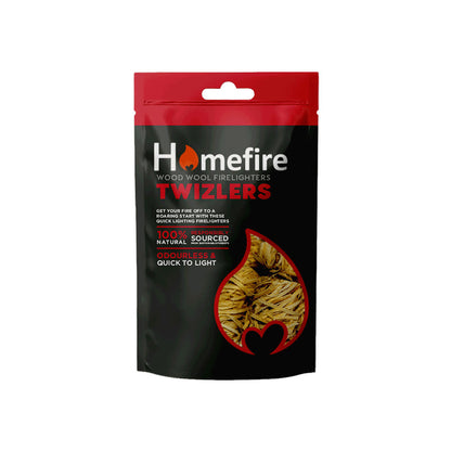 Homefire Twizlers (Wood Wool) Natural Firelighters