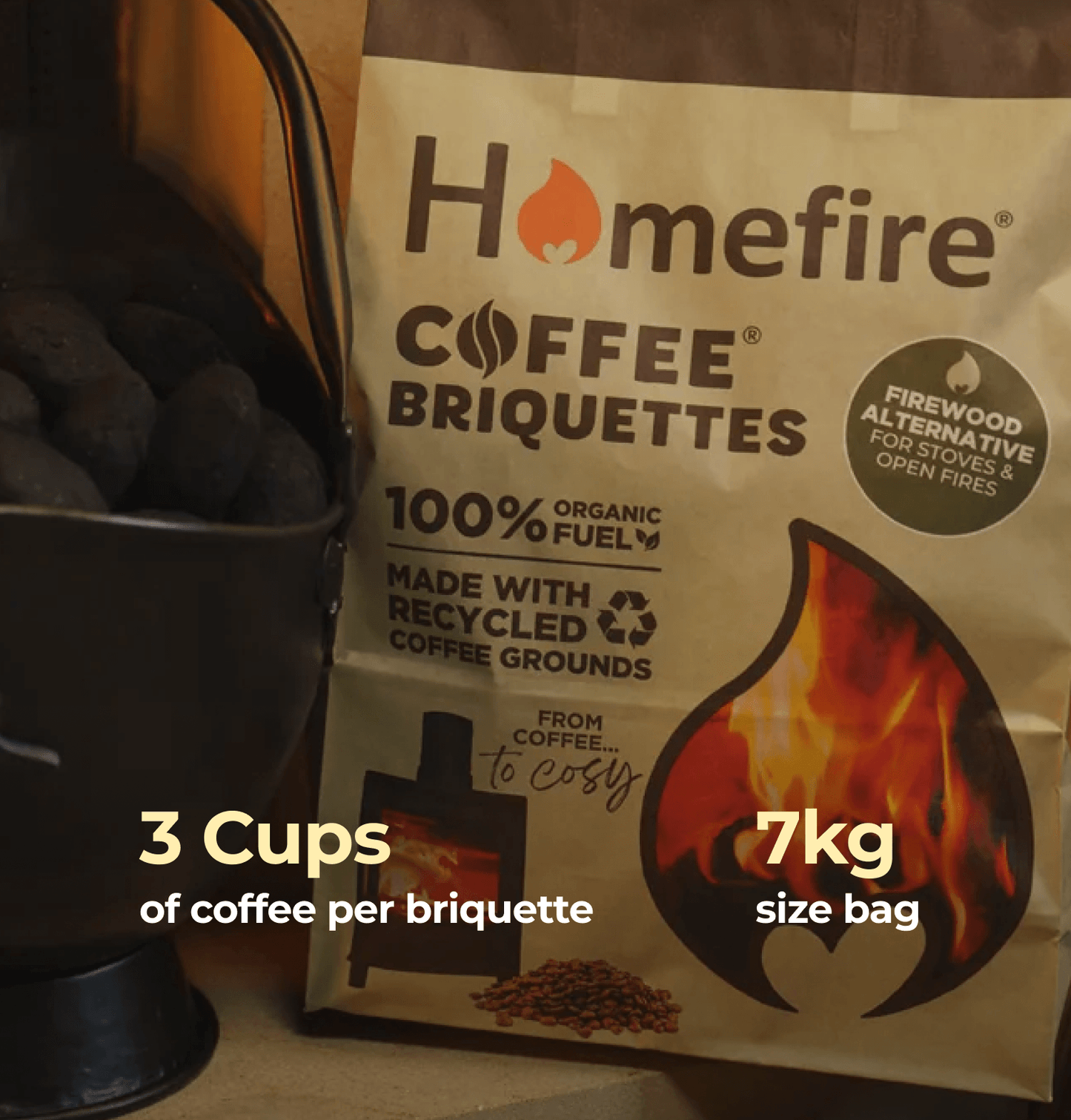 Homefire Coffee Briquettes