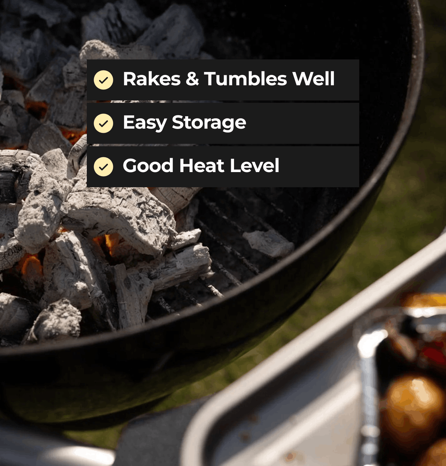 Homefire Instant Light Lumpwood Charcoal - 2 x 1kg