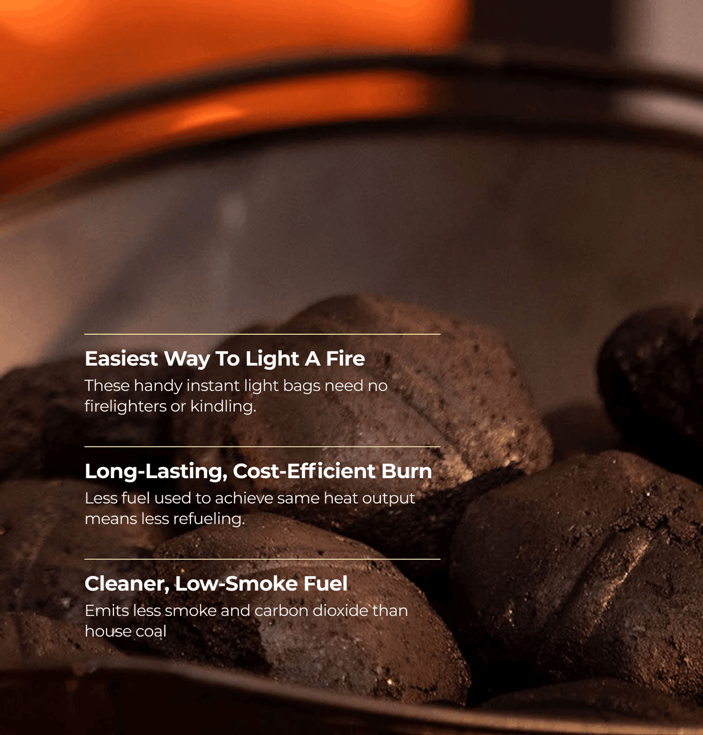 Homefire Instant Light Smokeless Coal Fire - 3kg