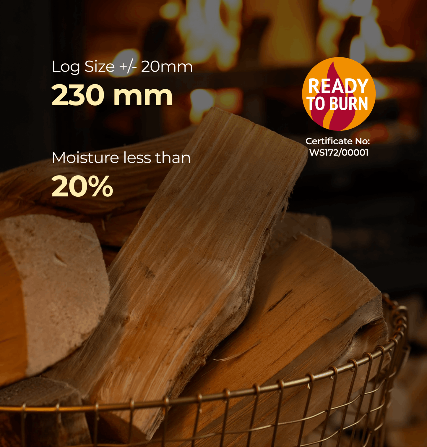 Homefire Kiln Dried Hardwood Logs - Bulk Bag (0.6m3)
