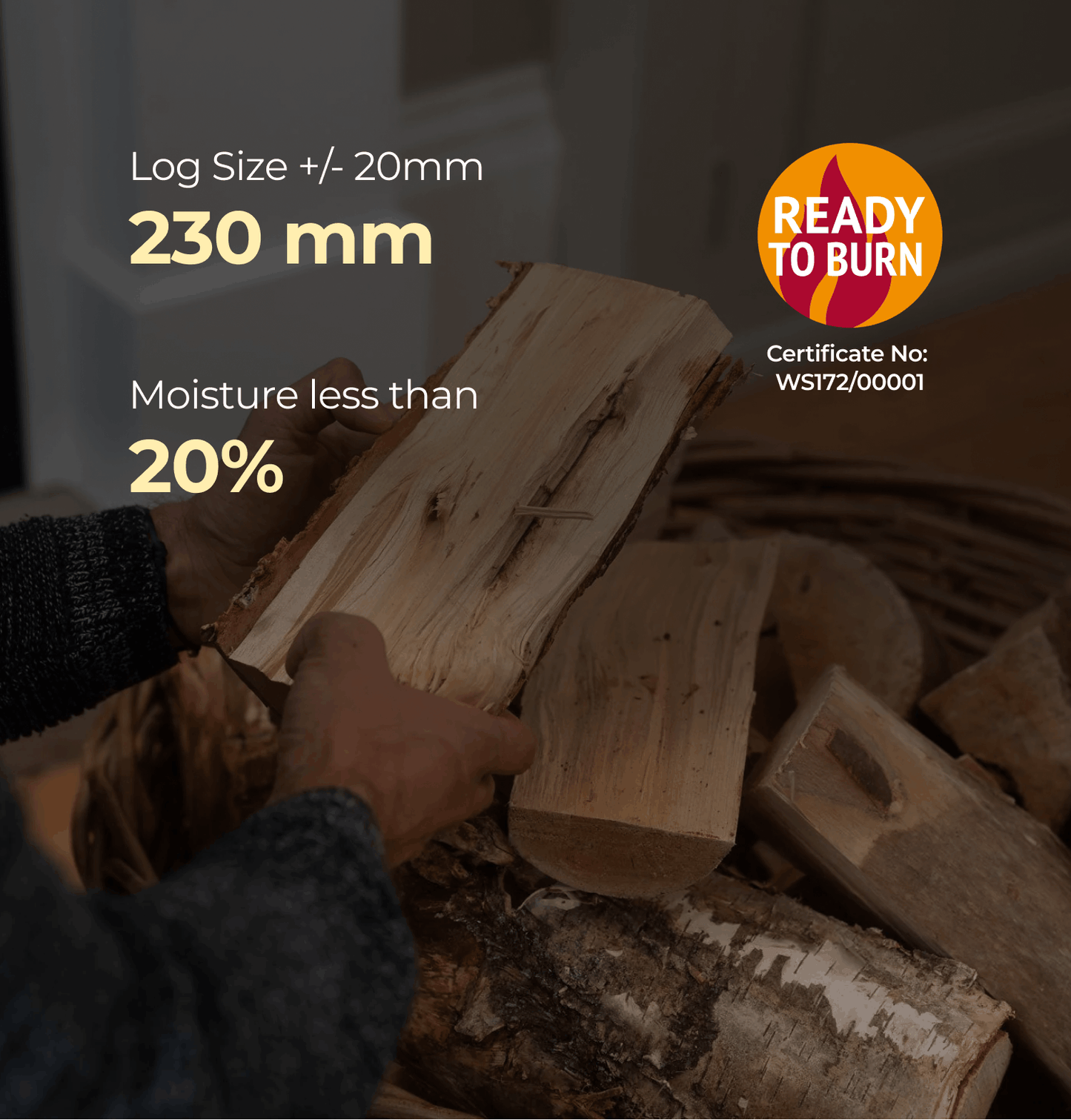 Homefire Kiln Dried Hardwood Logs - Bulk Bag (0.8m3)