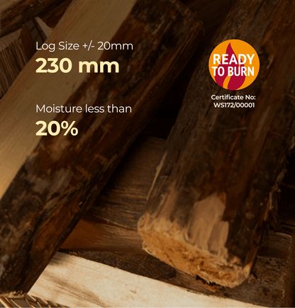Homefire Kiln Dried Hardwood Logs - Bulk Bag (1.6m3)