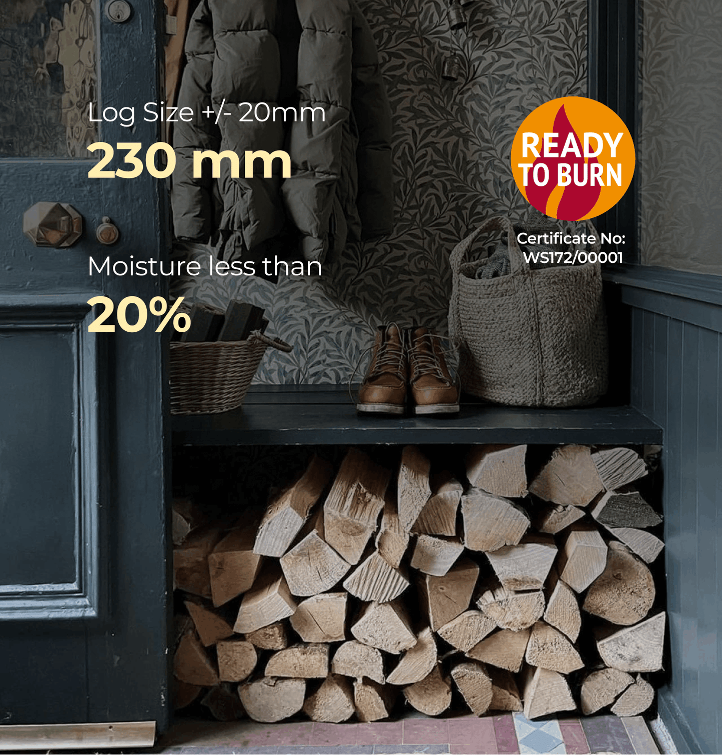 Homefire Kiln Dried Hardwood Logs - Bulk Bag (1m3)
