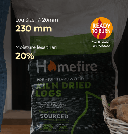 Homefire Kiln Dried Logs - Large Handy Bag