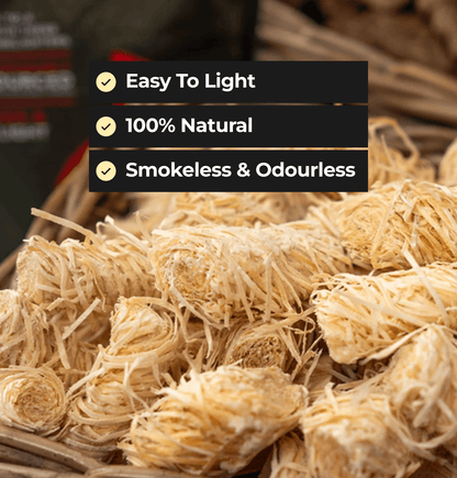 Homefire Twizlers (Wood Wool) Natural Firelighters