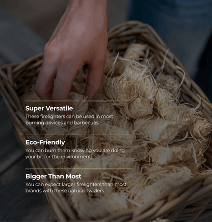 Homefire Twizlers (Wood Wool) Natural Firelighters