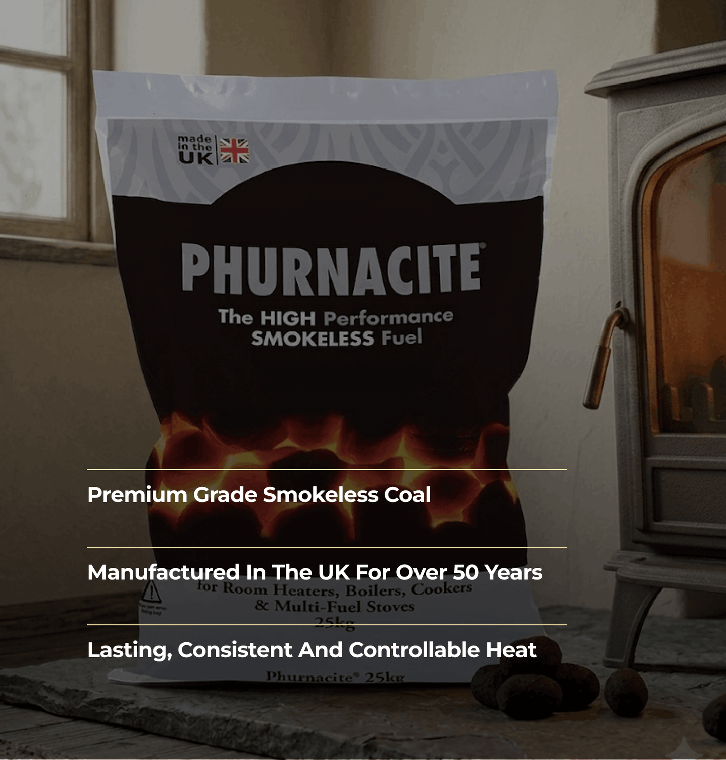 Phurnacite Smokeless Coal - 25kg
