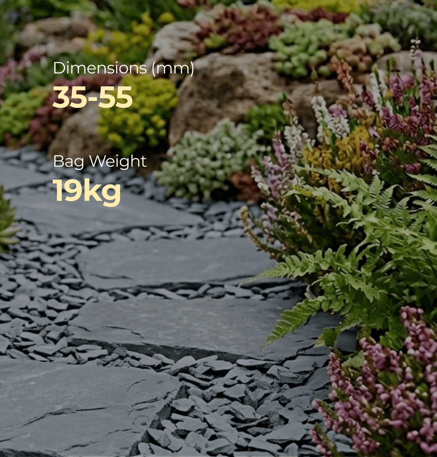 Plum Slate Chippings 40mm