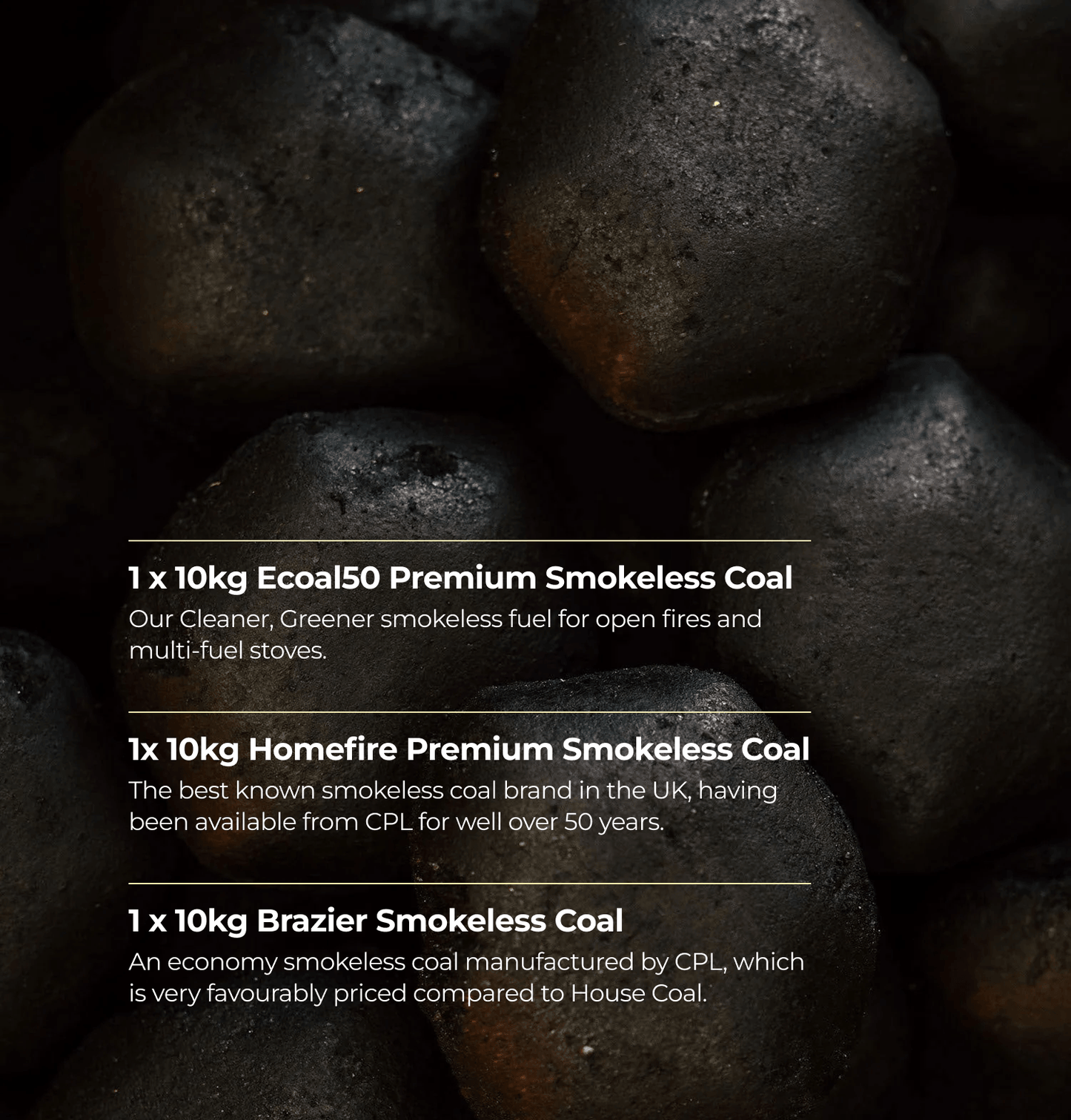 Smokeless Coal Sample Pack
