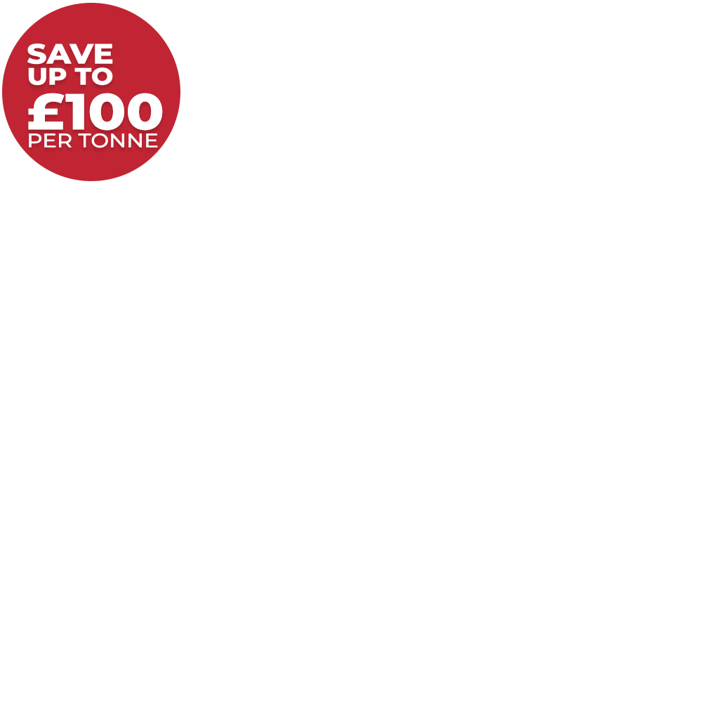 Save up to £100 per tonne